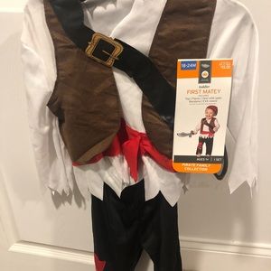 Baby/ toddler pirate Halloween costume size 18-24m
